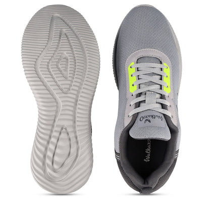 Walkaroo Men Lace-Up Training Shoes - WS9552 Grey - Walkaroo Footwear