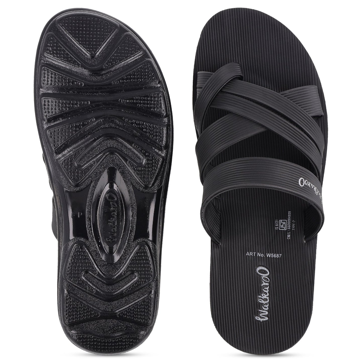 Men's Daily Wear Sandals  - W5687 Linx Black