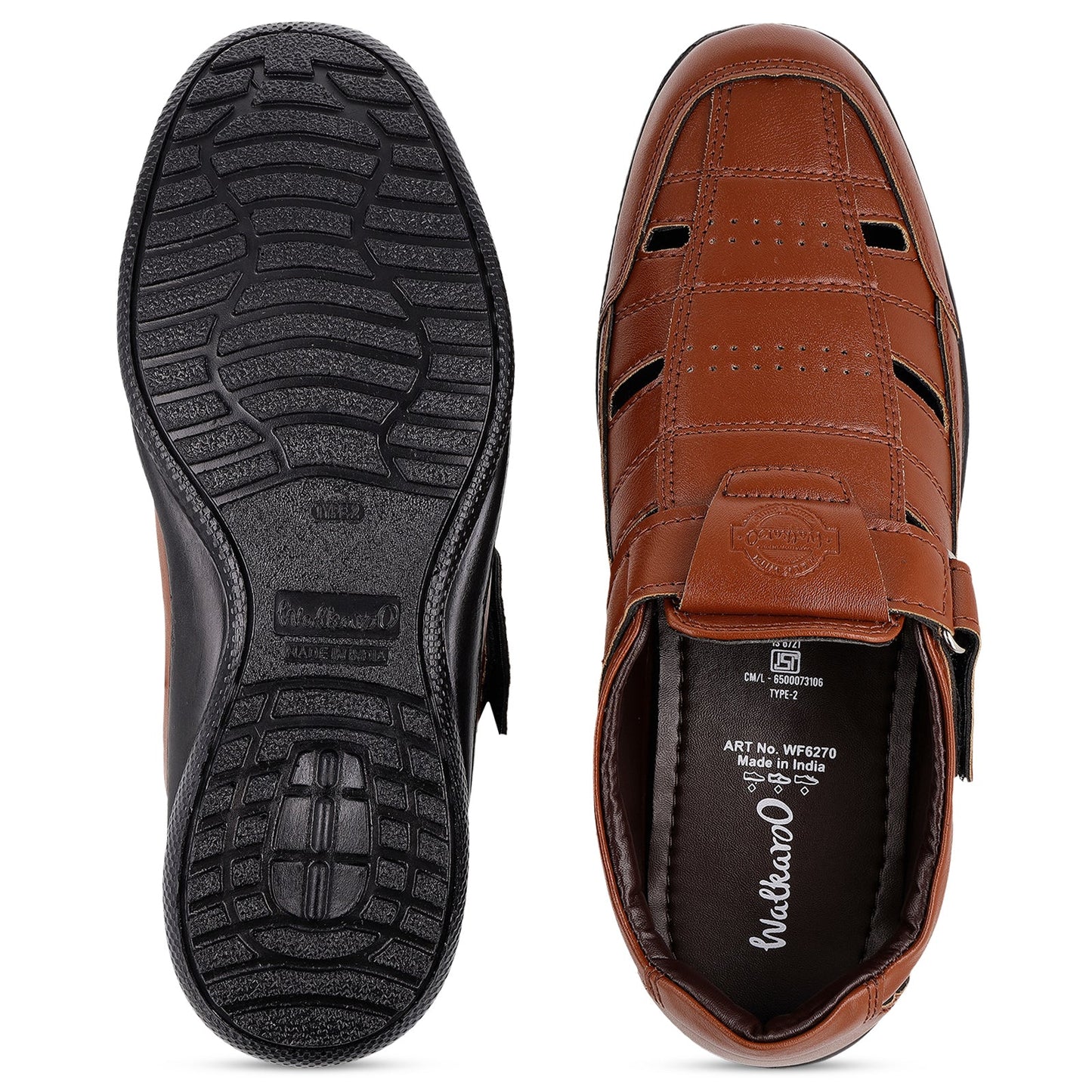 Men's  Roman Sandals - WF6270 Dark Tan