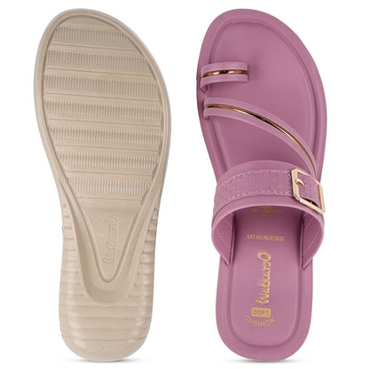 Women's Wedge Heel Sandals  - WLR72032 Mauve
