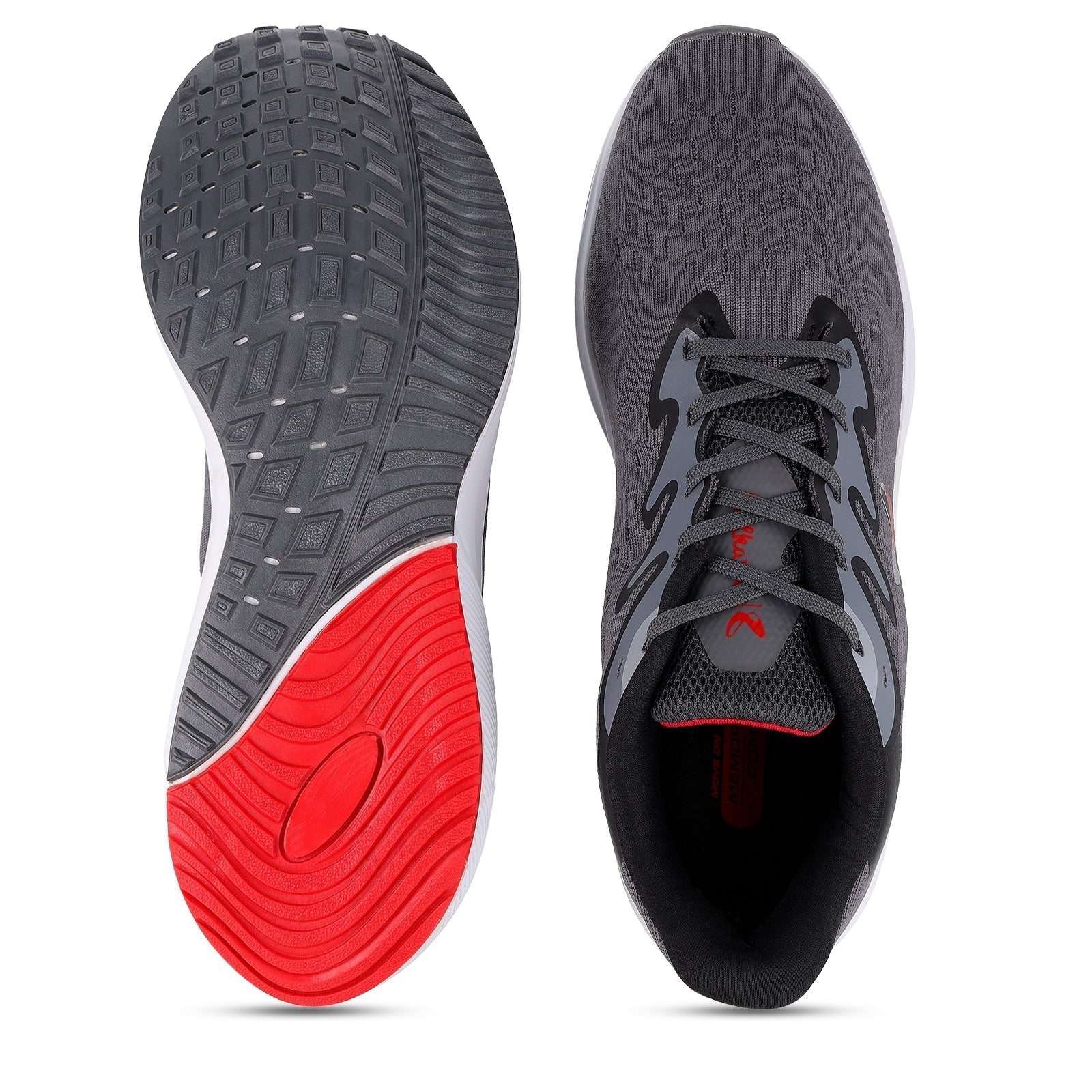 Walkaroo Running Shoes for Men - WS9079 Dark Grey - Walkaroo Footwear