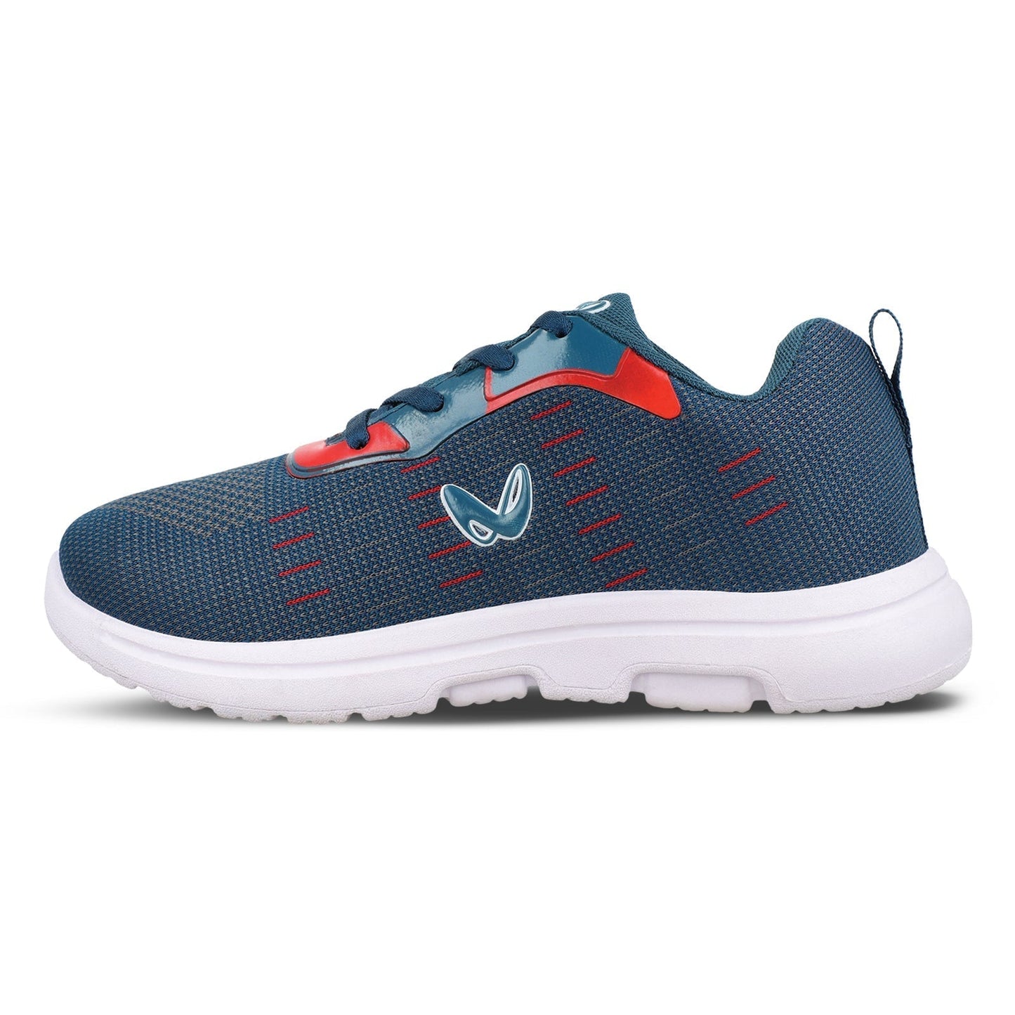 Walkaroo Boys Shoe - WS3067 Blue Red - Walkaroo Footwear