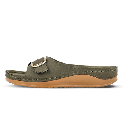 Women's Daily Wear Comfort Sandals - WLP73005 Olive
