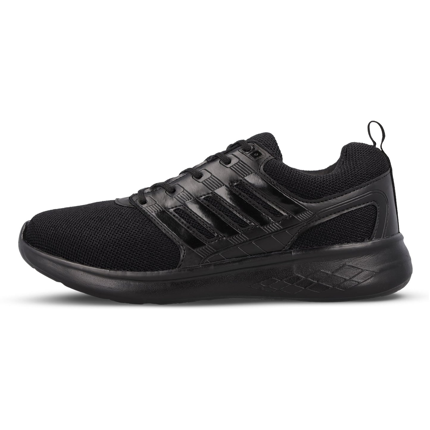 Walkaroo Men Lace-up Training Shoes - WS3008 Black Black - Walkaroo Footwear