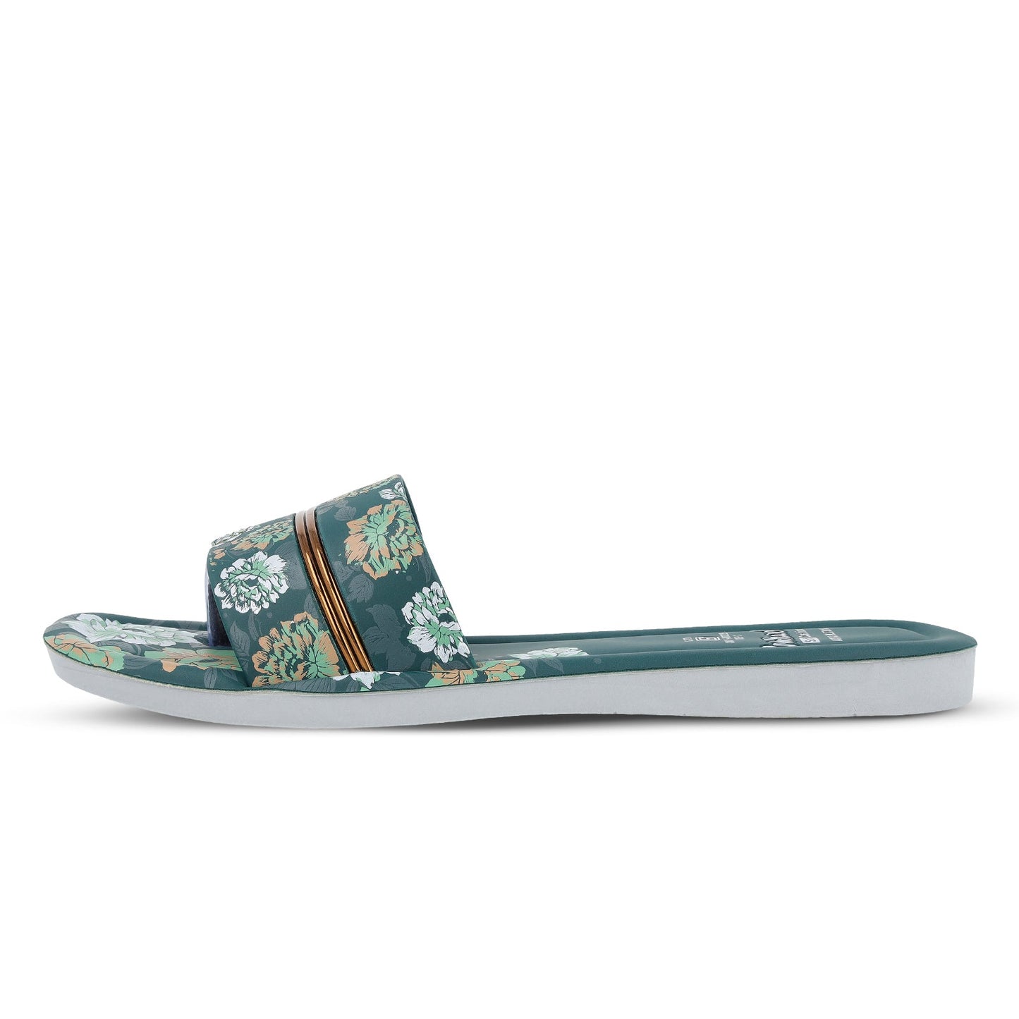 Women's Slide Sandals - WLR73014 Green
