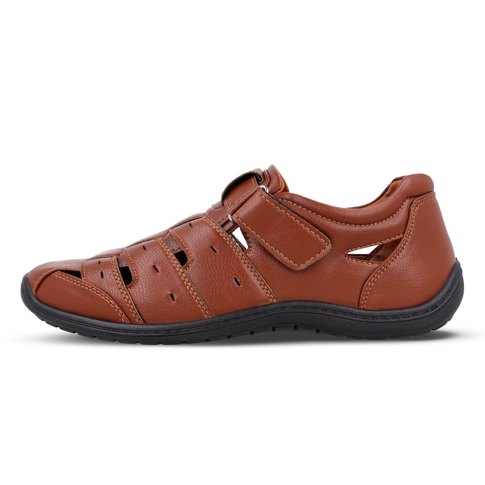 Walkaroo Roman Sandals Mens - WF6260 Brown - Walkaroo Footwear