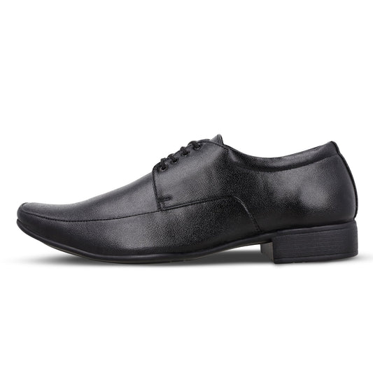 Toes&Togitoes Men Blucher Formal Shoes - 17106 Black - Walkaroo Footwear