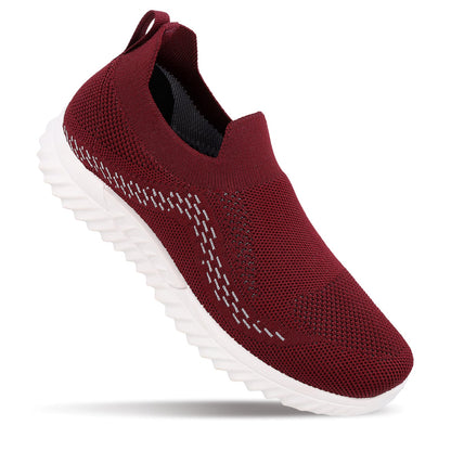Women's Slip-on Casual Shoes - WY3355 Maroon
