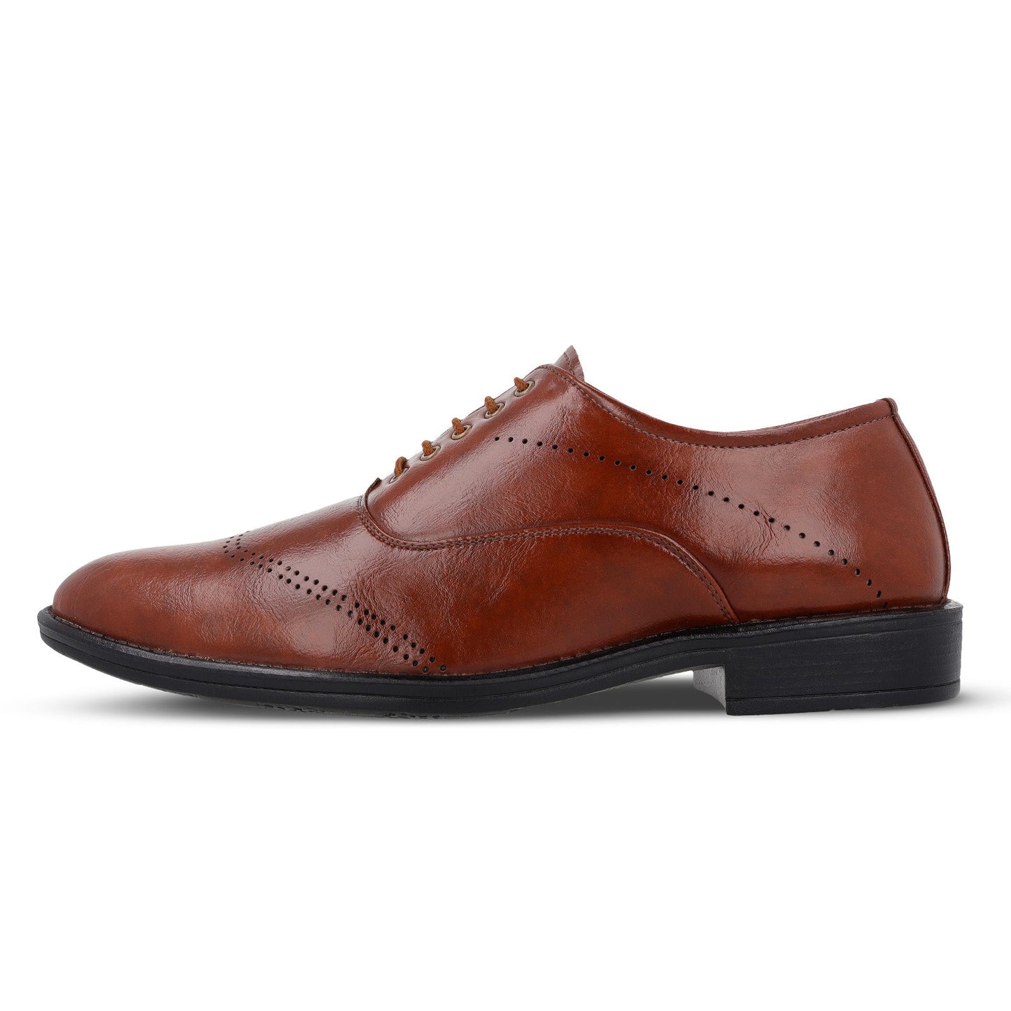 Men's Brogue formal Shoes - 17137 Tan