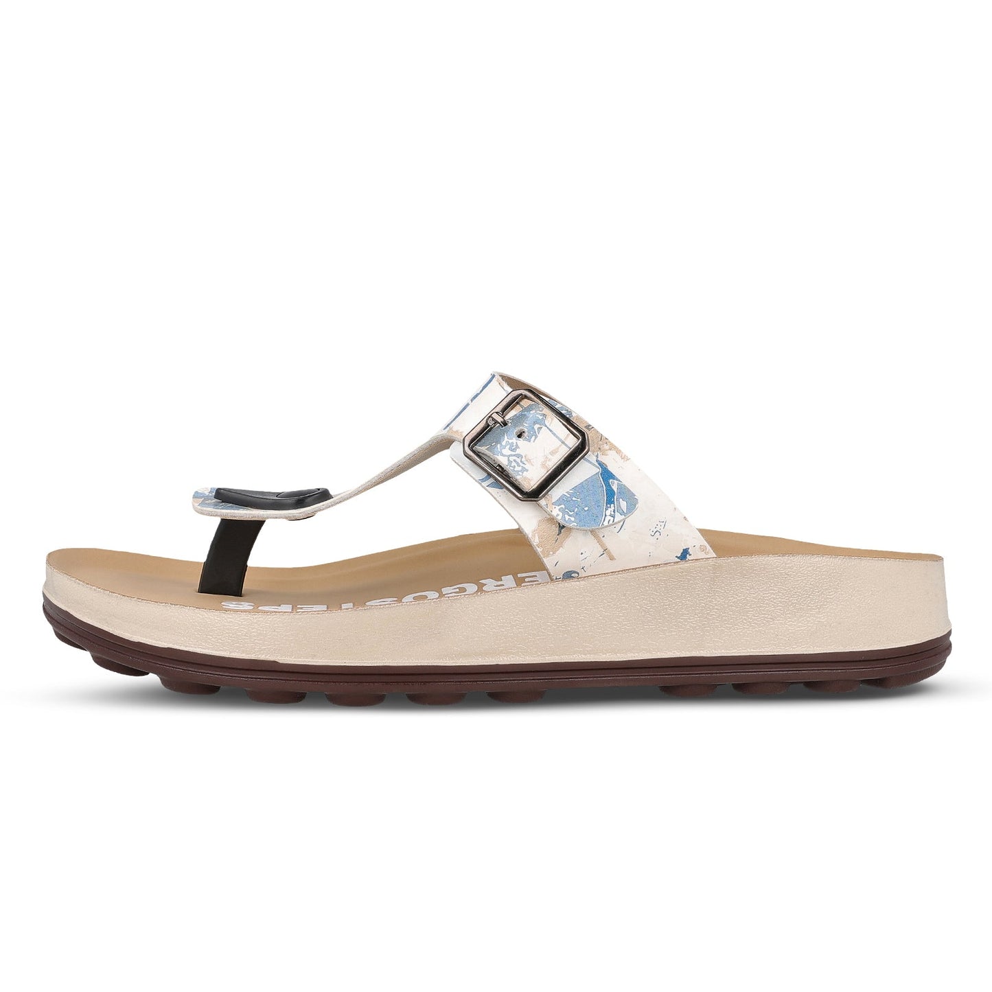 Women's Daily Wear Sandals - WLP71224 Blue Beige