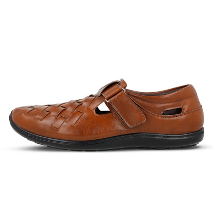 Walkaroo Roman Sandals Mens - WF6261 Tan - Walkaroo Footwear