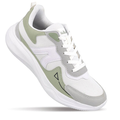 Men's Lace-up Sports Shoes - WS3122 White Green