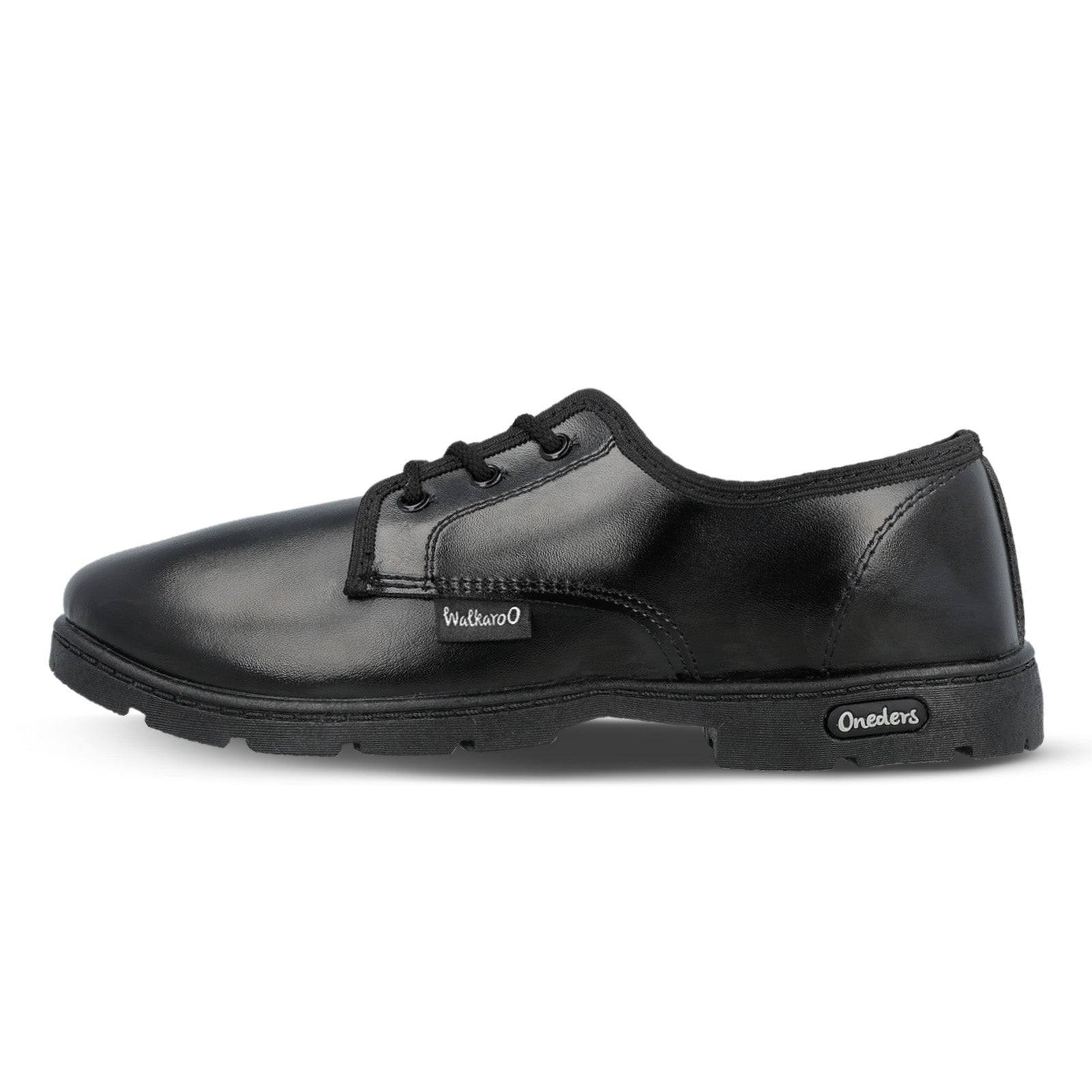 Walkaroo Senior Boys School Shoes - WV521 Black - Walkaroo Footwear