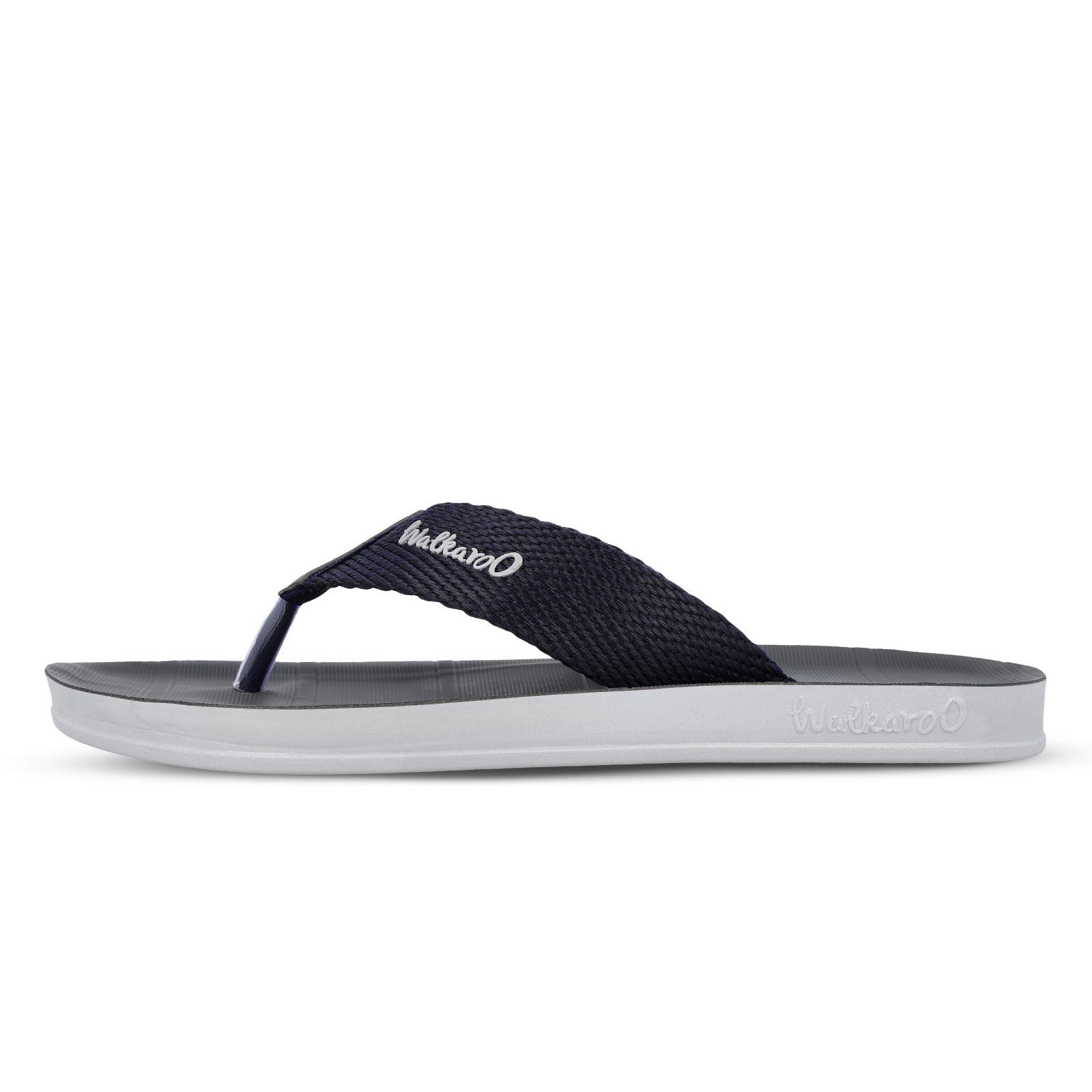 Walkaroo Boys Solid Thong Sandals - WG5002 Blue - Walkaroo Footwear