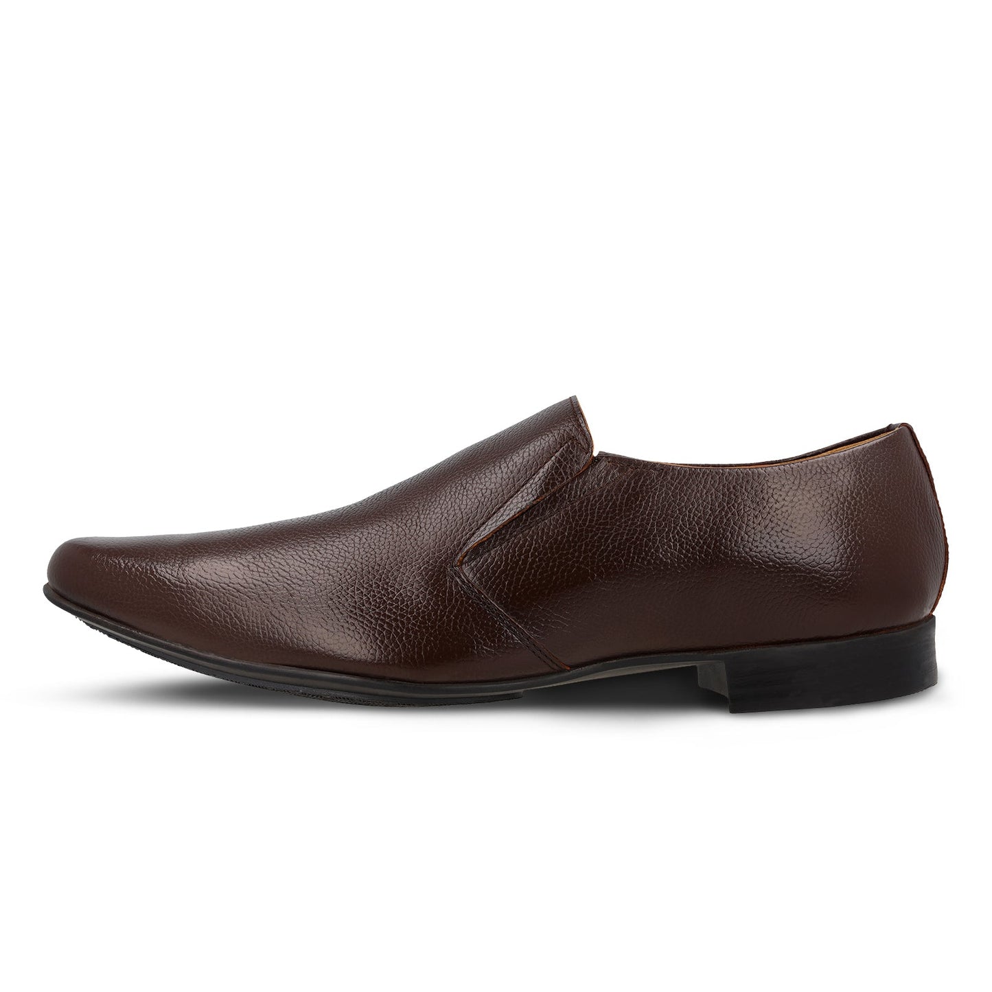 Walkaroo Leather Men formals Shoes - WF6053 Brown - Walkaroo Footwear