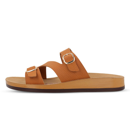 Women's Daily Wear Sandals - WLP72016 Caramel