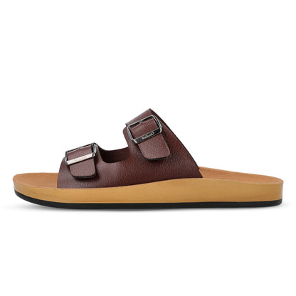 Walkaroo+ Men Sandals - WE1333 Brown - Walkaroo Footwear