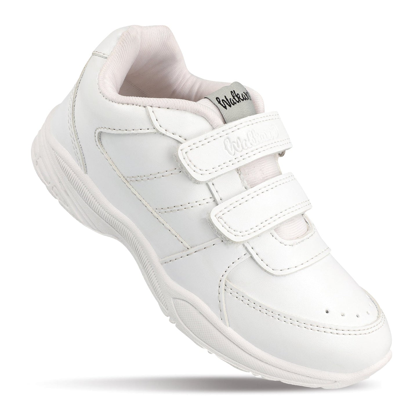 Walkaroo Senior Boys School Shoes - 570 White - Walkaroo Footwear