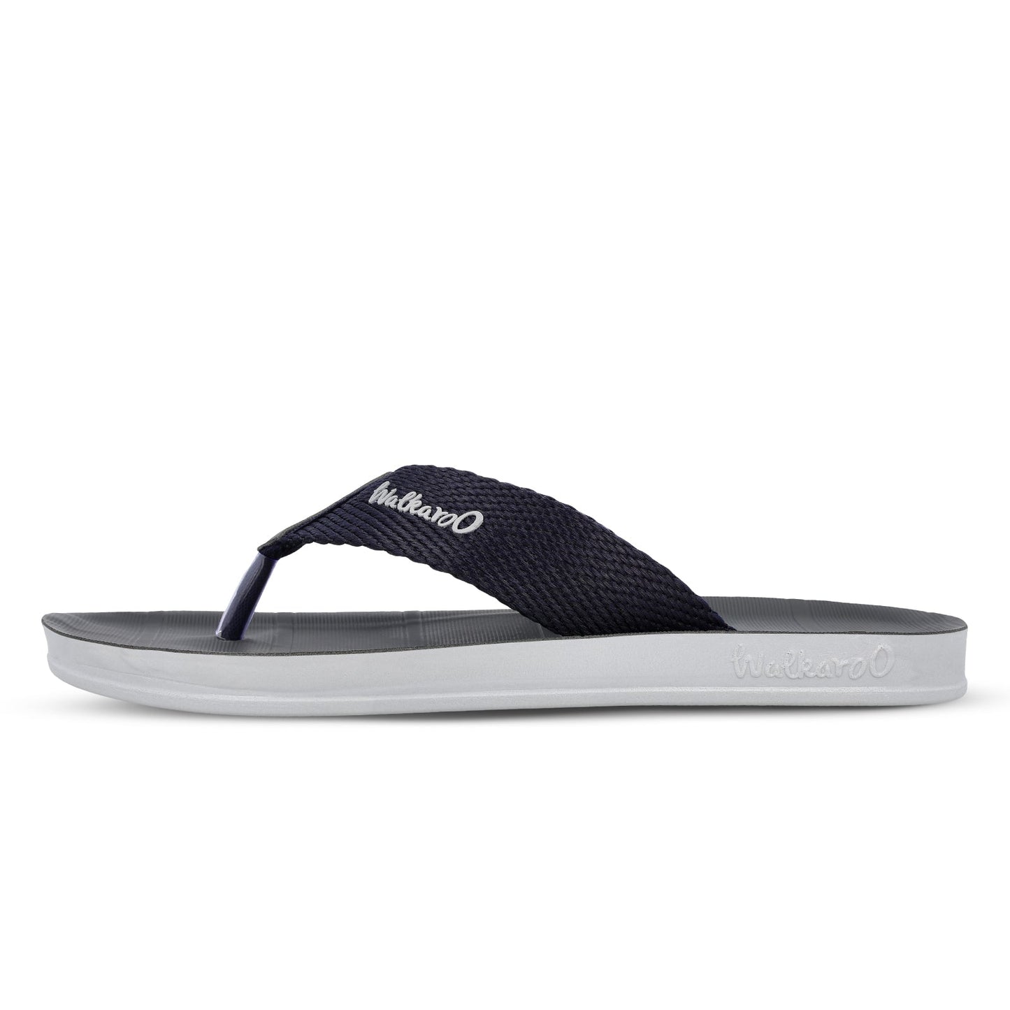 Walkaroo Men Solid Thong Sandals - WG5002 Blue - Walkaroo Footwear