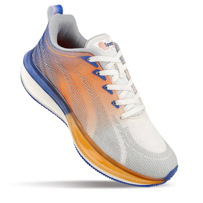 HYFLEX Men's Lace-up Sports Shoe - Blue Orange