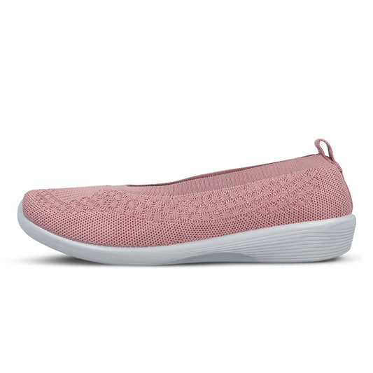 Walkaroo Go Womens Melange Belly Shoes - GY3418 Peach - Walkaroo Footwear