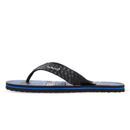 Men's Hawai Slippers - HG166 Blue Black