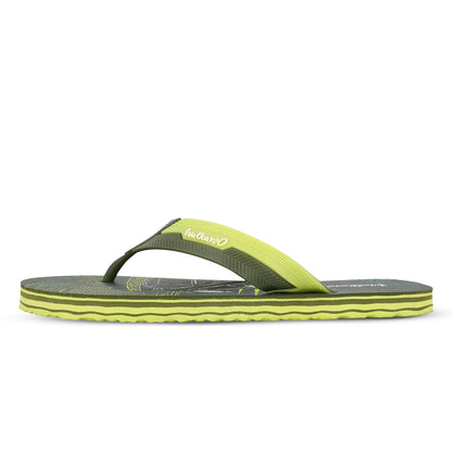 Men's Hawai Slippers - HG187 Olive Lemon