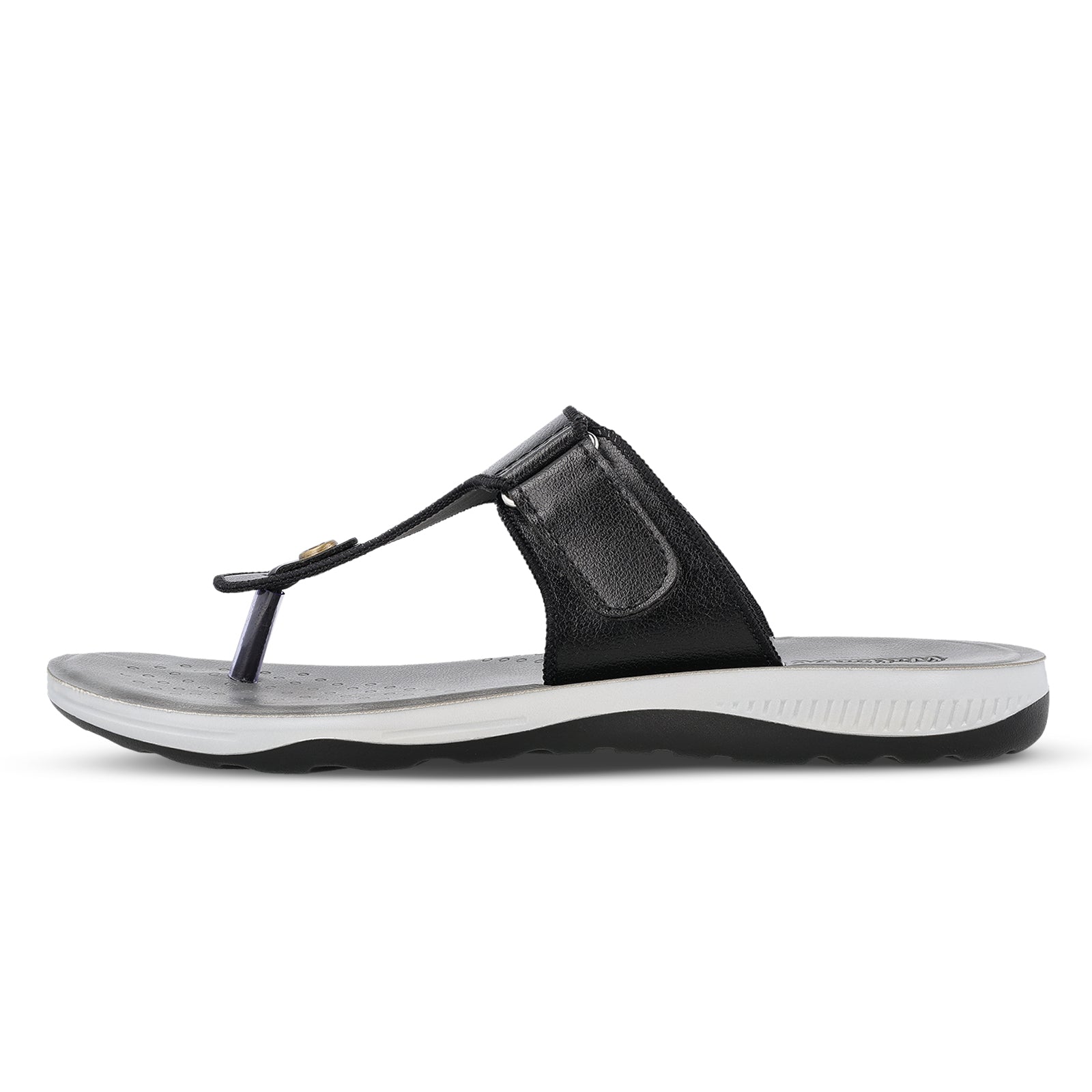 WALKAROO+ MEN SANDALS - WE1342 BLACK - Walkaroo Footwear