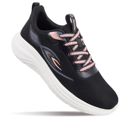 Women's Lace-up Sports Shoe - SLE22998 Black