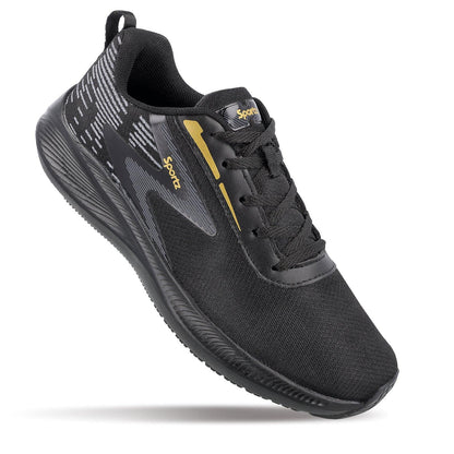 Stylex Men's Lace-up Sports Shoes - WS9611 Black