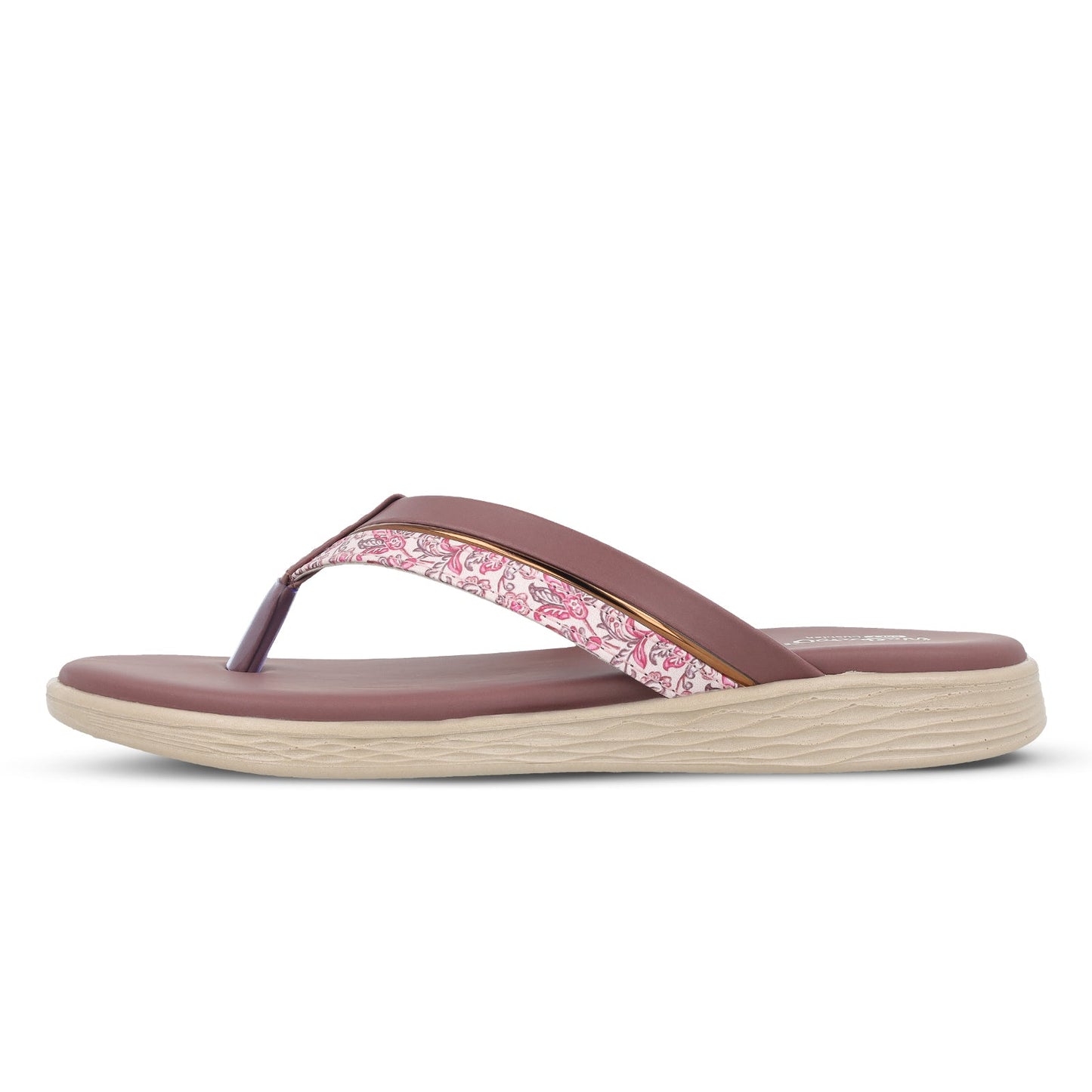 Women's Daily Wear V-Strap Sandals - WLP70414 Crushed Berry