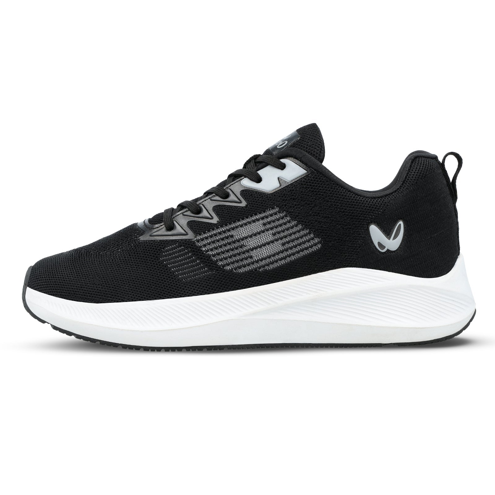 Walkaroo Men Sports Shoe - WS9121 Black - Walkaroo Footwear