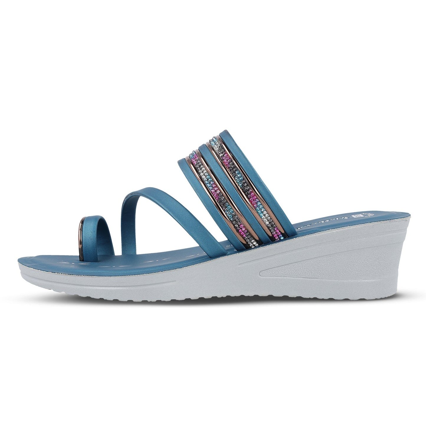 Women's Daily Wear Sandal - WLR72013 Peacock Blue