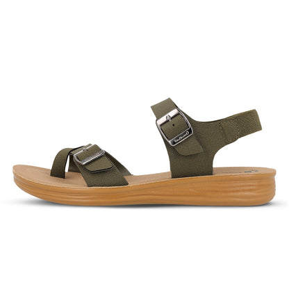 Women's Daily Wear Sandals  - WLR78001 Green Beige