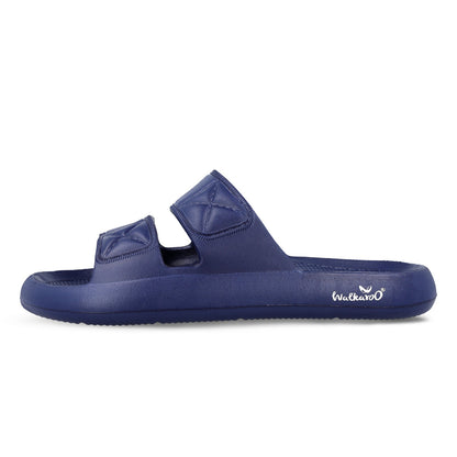 Walkaroo Men Striped Casual Flip-Flop - WC4253 Navy Blue - Walkaroo Footwear