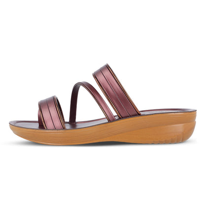 Women's Daily Wear Sandals  - WL7584 Burgundy