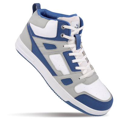 Men's High Top Sneakers - WY3466 Blue White