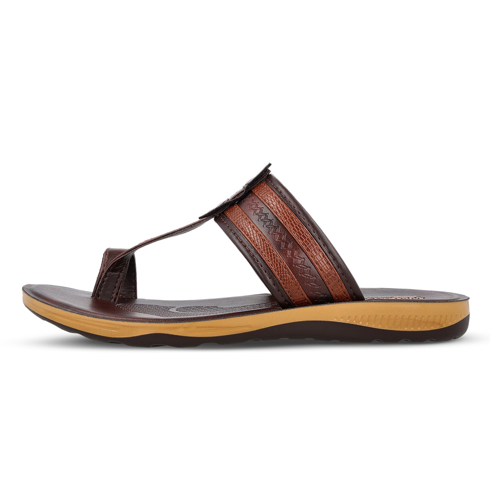 WALKAROO+ MEN SANDALS - WE1343 BROWN - Walkaroo Footwear