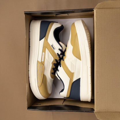 Men's Sports Sneakers - SGE24005 White Beige