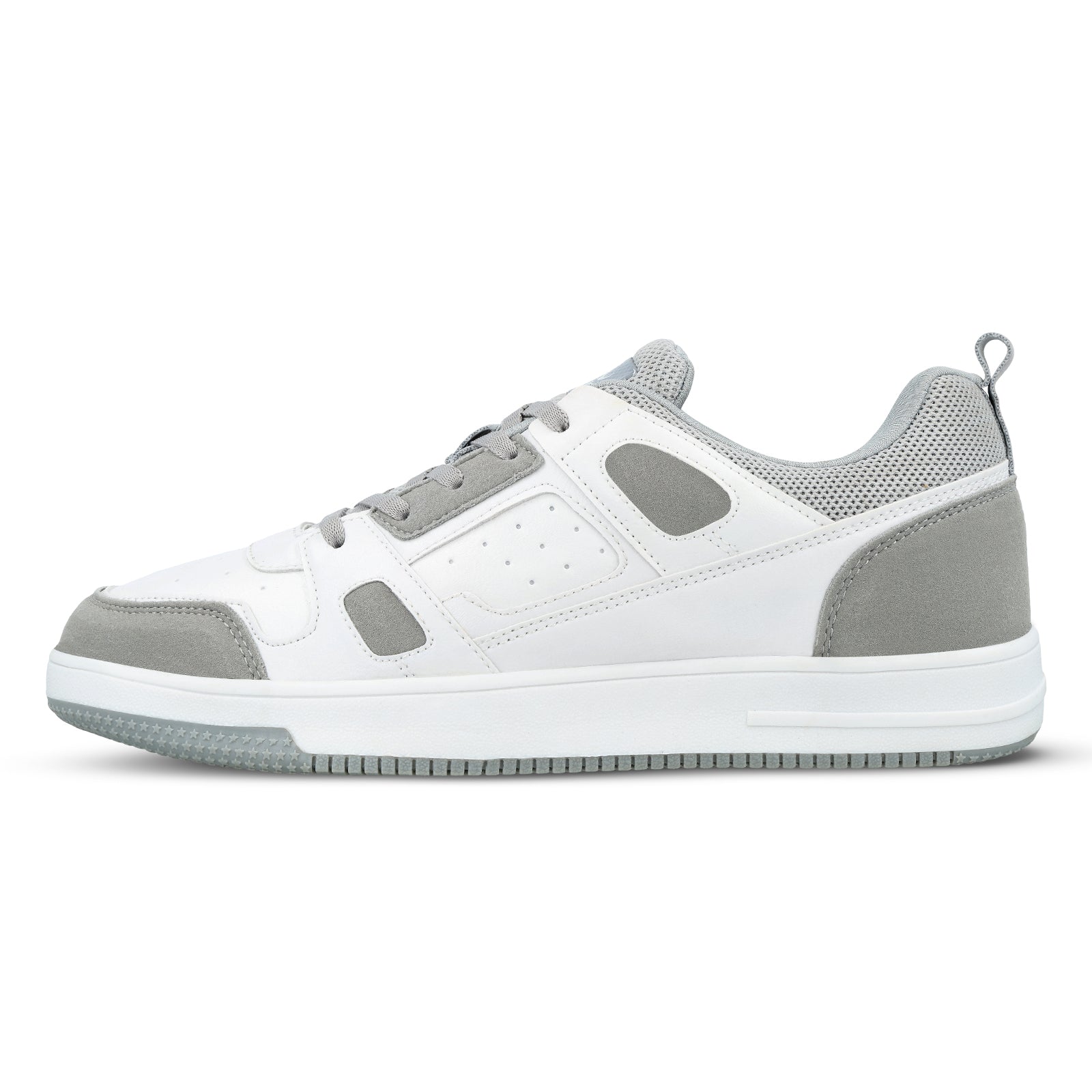 Walkaroo Mens Casual Shoes - WY3344 White Grey - Walkaroo Footwear