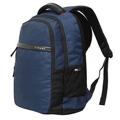 Strabo Moto Laptop Bag School & College Backpacks - Colour Blue 25L Water Resistant - Strabo 