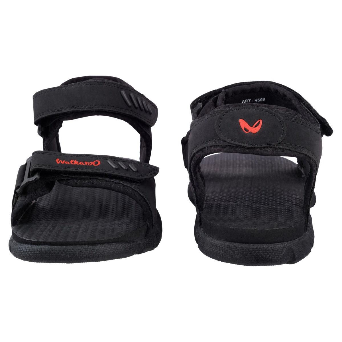 Walkaroo Boys Strappy Floater Sandals - 4509 Black