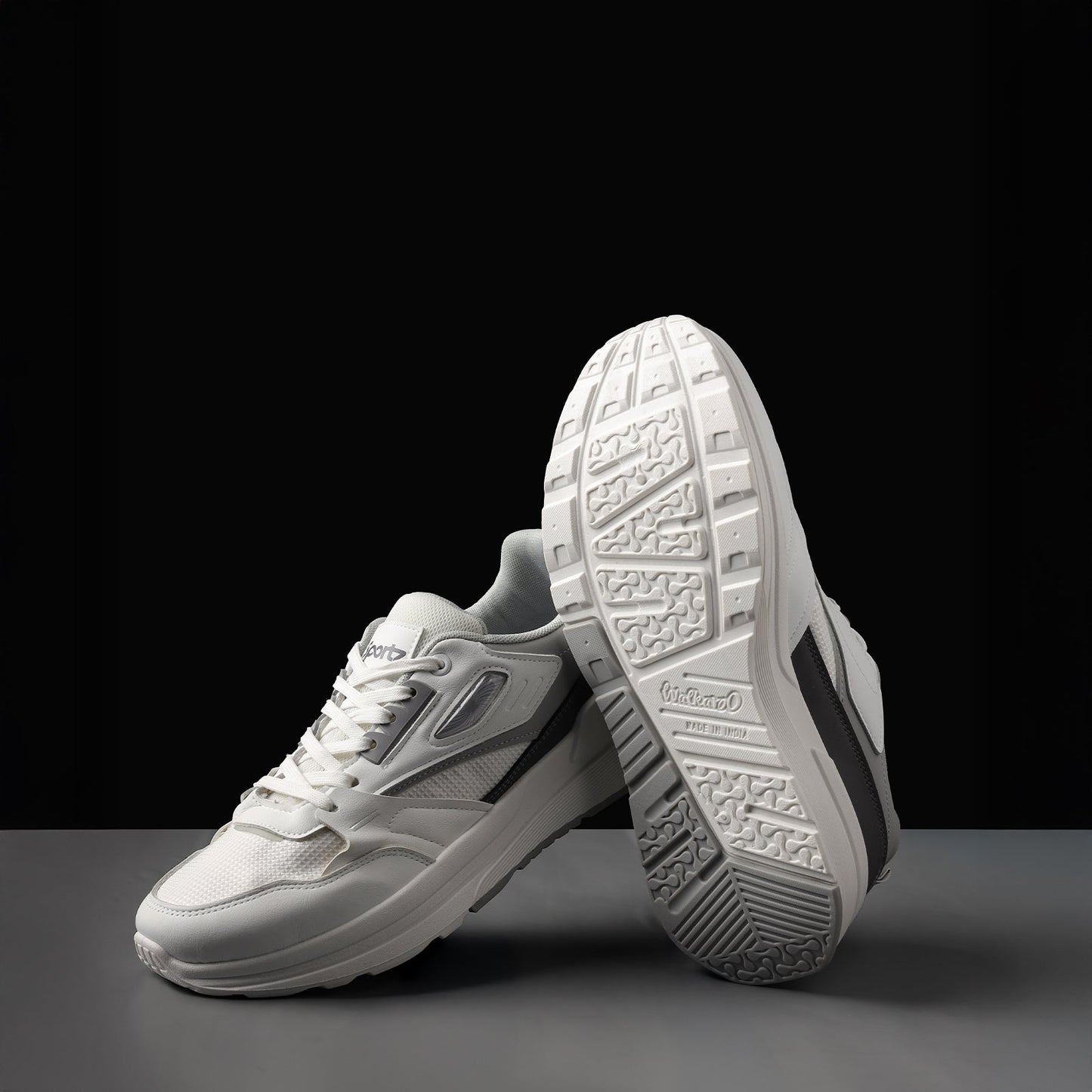 Men's Sports Sneakers - WY3496 White Grey