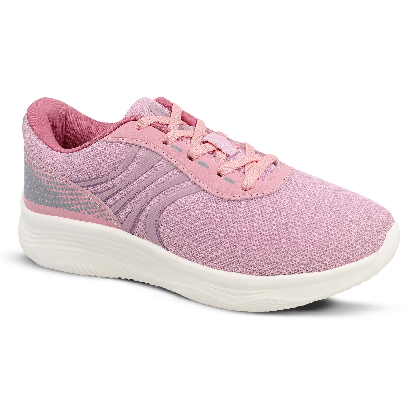 Women's Lace-up Sports Shoe - WS3268 Peach