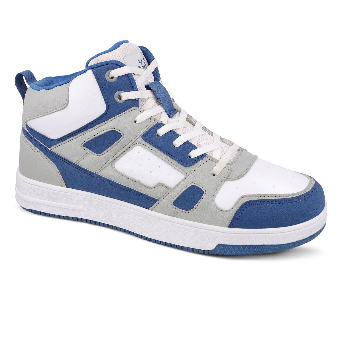 Men's High Top Sneakers - WY3466 Blue White