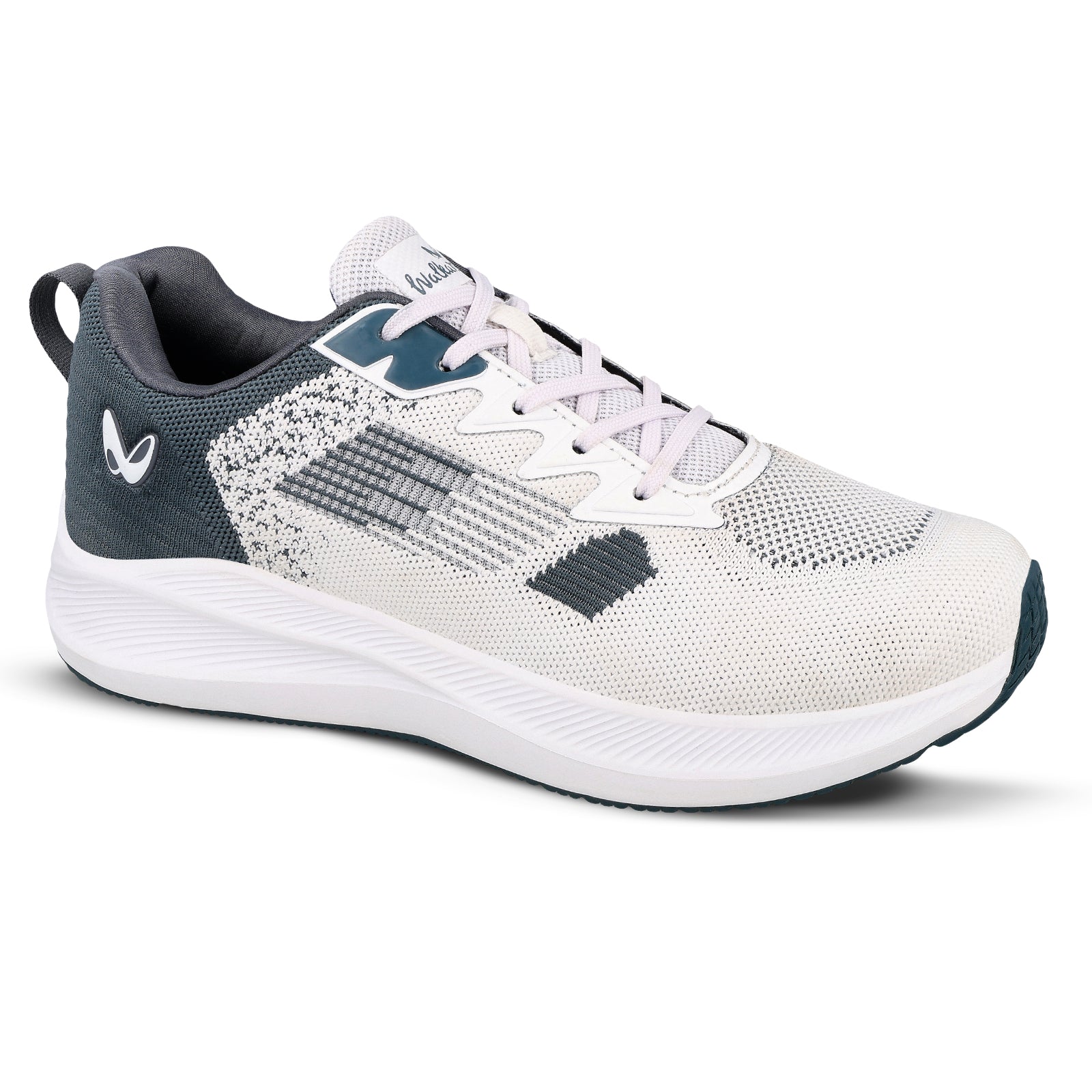 Walkaroo Men Sports Shoe - WS9121 Grey Turquoise - Walkaroo Footwear