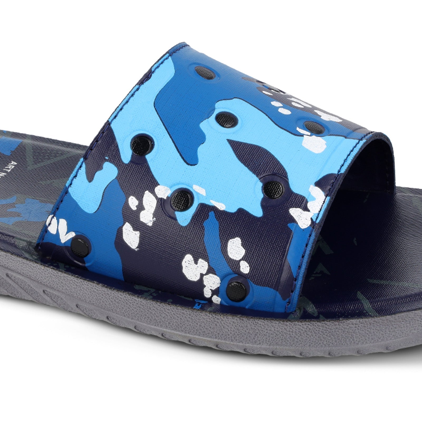 Walkaroo+ Men Slider - WE1324 Blue - Walkaroo Footwear