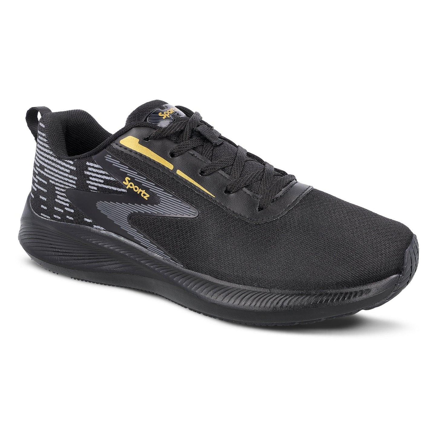 Stylex Men's Lace-up Sports Shoes - WS9611 Black