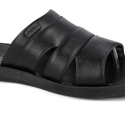 Walkaroo+ Men Sandals - WE1329 Black - Walkaroo Footwear