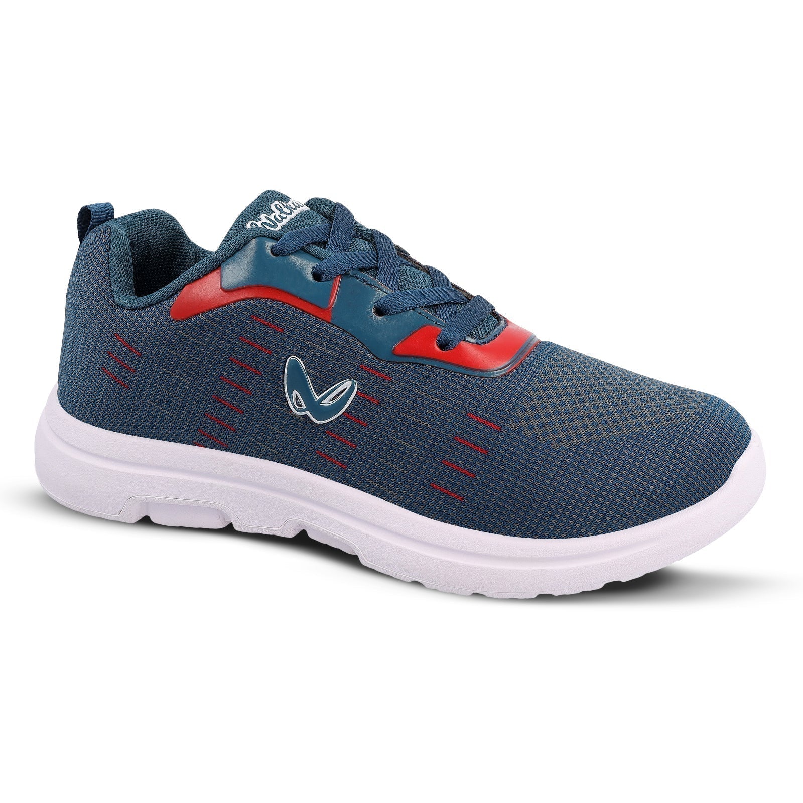 Walkaroo Boys Shoe - WS3067 Blue Red - Walkaroo Footwear